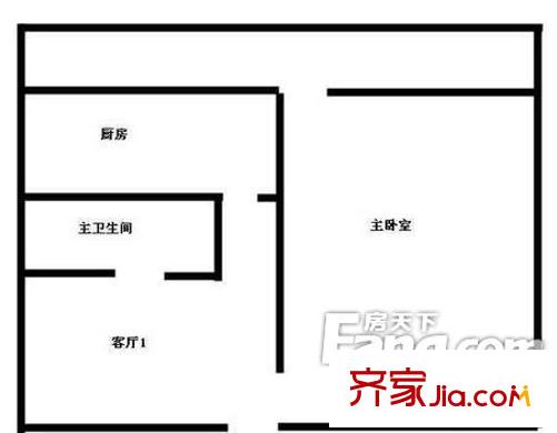 南運(yùn)巷戶型圖戶型圖 1室1廳1衛(wèi)1廚