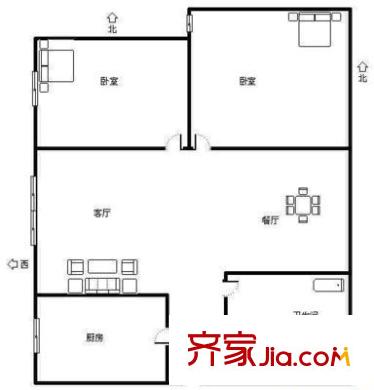 石桥新东区 3室 户型图