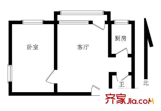 大錢市胡同55.7平西北兩居