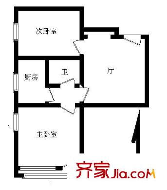 大錢市胡同61.9平西南兩居
