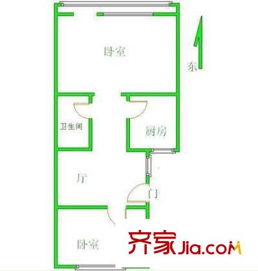 馬相西巷戶型圖戶型圖 2室1廳1衛(wèi)1廚