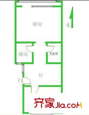 馬相西巷戶型圖戶型圖 2室1廳1衛(wèi)1廚