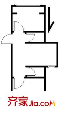 地安門(mén)內(nèi)大街 2室 戶型圖