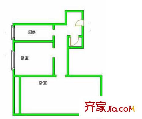 南運(yùn)巷戶型圖戶型圖 2室1衛(wèi)1廚