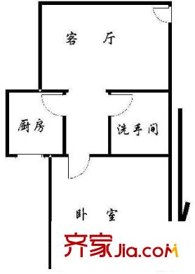 半步橋13號院戶型圖 戶型圖 1室1廳1衛(wèi)1廚