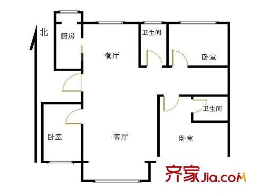 泰和宜园 3室 户型图