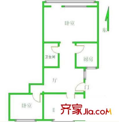 馬相西巷戶型圖戶型圖 3室1廳1衛(wèi)1廚