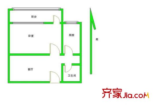 砂轮厂小区 0室 户型图