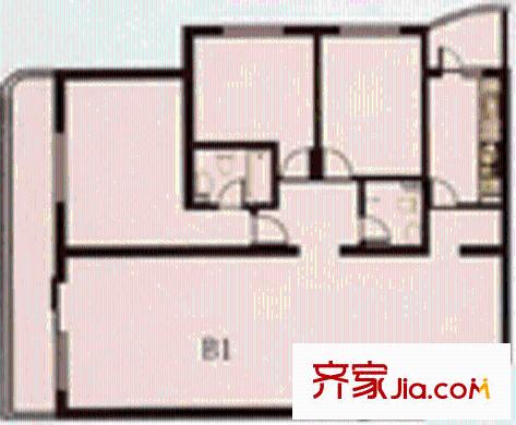 奥竺苑户型图3室2厅2卫1厨