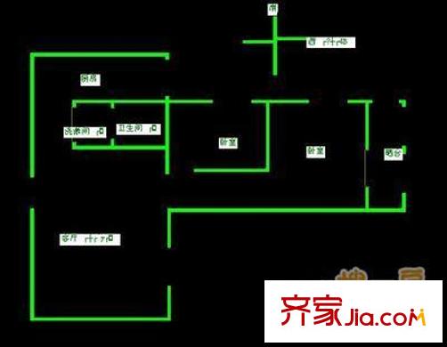 教子胡同戶型圖戶型圖 2室1廳1衛(wèi)1廚