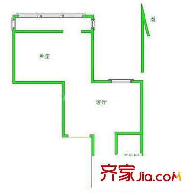 教子胡同戶(hù)型圖戶(hù)型圖 1室1廳1衛(wèi)1廚