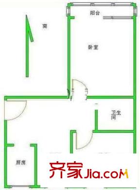 阜北小區(qū)戶型圖戶型圖 2室1廳1衛(wèi)1廚