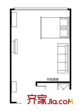 苏州街52号院户型图户型图 1室1卫