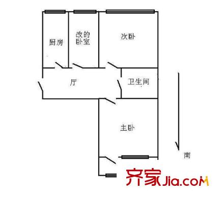 西土城路31号院 3室 户型图