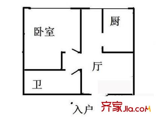 百萬莊大街1號(hào)院戶型圖戶型圖 1室1廳1衛(wèi)1廚