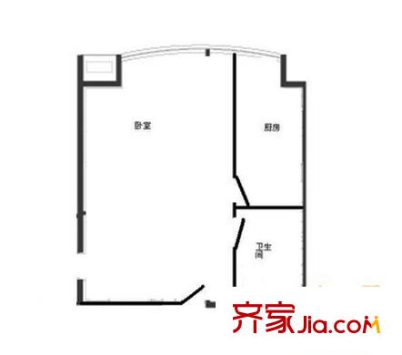 教子胡同戶(hù)型圖戶(hù)型圖 1室1衛(wèi)1廚