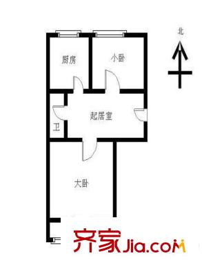 交大东路31号院户型图户型图 2室1厅1卫1厨