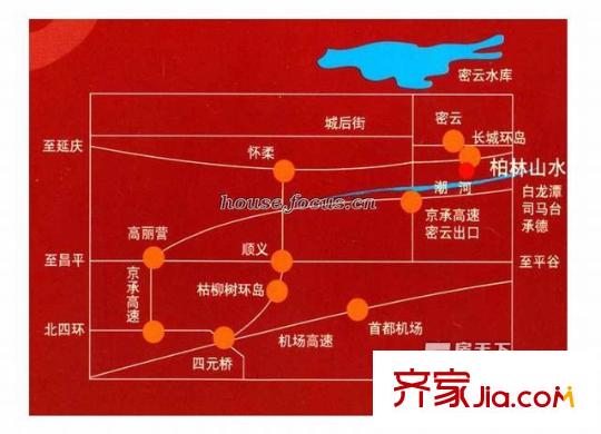 柏林山水别墅交通图