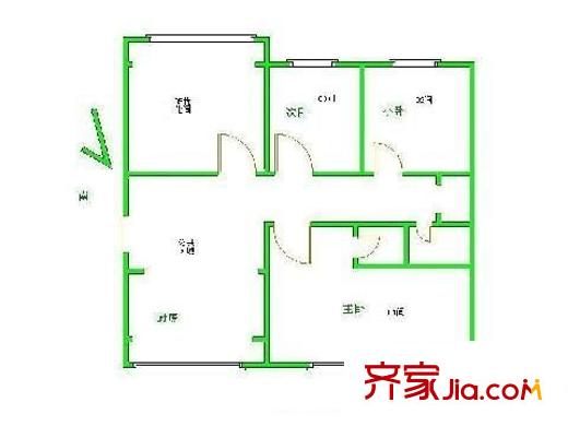 望兴居 4室 户型图