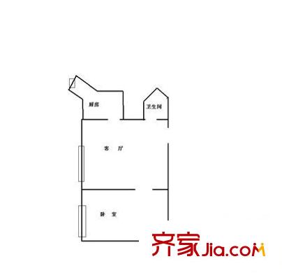 望兴居 1室 户型图