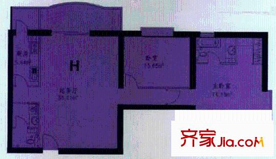 依蓮軒戶型圖G、H戶型 2室2廳