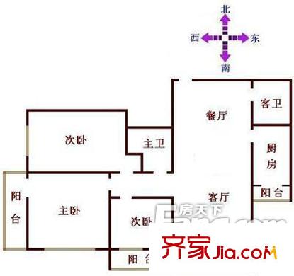 北京 万景公寓 户型图