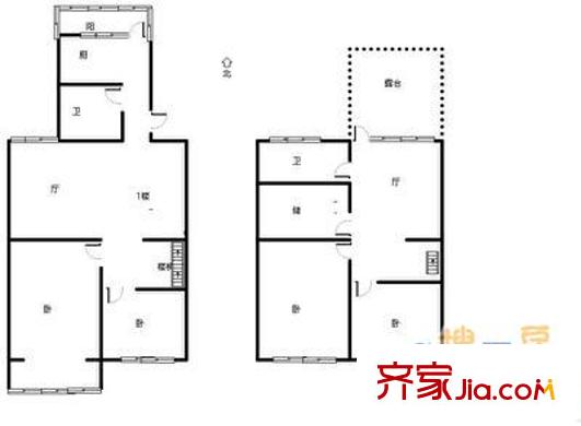 芳洲花园 4室 户型图