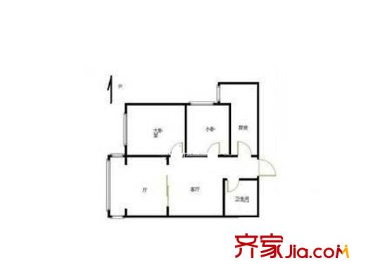 蒲安东里户型图户型图 2室2厅1卫1厨