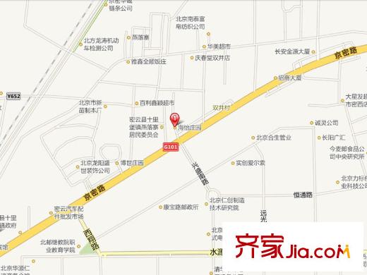 海怡庄园交通图区位
