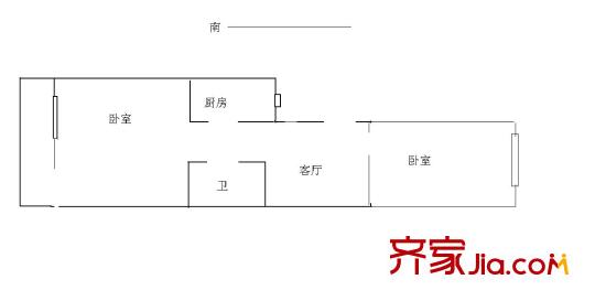 海淀南路24号院 2室1厅1厨1卫
