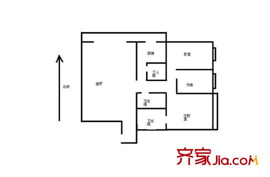 万豪国际公寓 0室 户型图