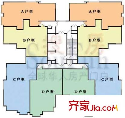 中水金海嘉苑户型图楼层平面图户型
