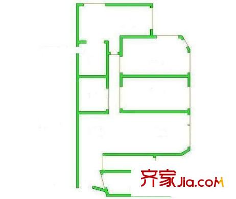 关东店北街 3室 户型图