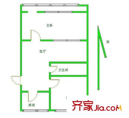 榆苑公寓 户型图