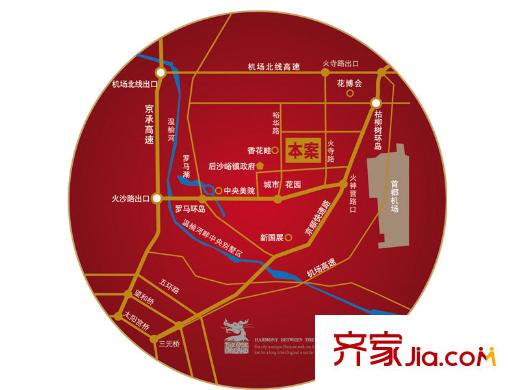 中景江山赋交通图