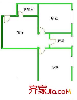 蓟门东里 2室 户型图