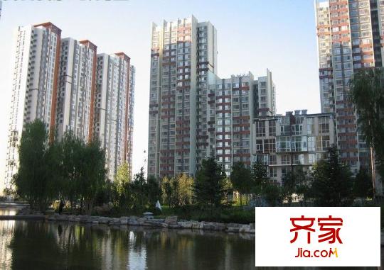 上元君庭外景图小区水系