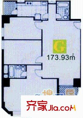 锦湖园公寓户型图户型G 3室1厅2卫1厨