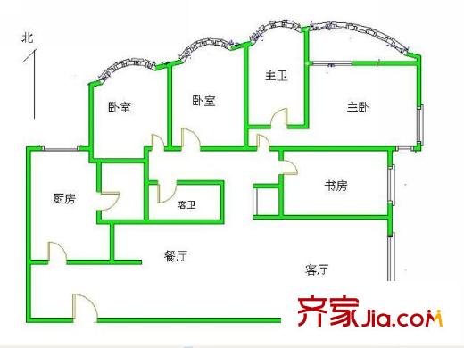 大西洋新城E区 0室 户型图