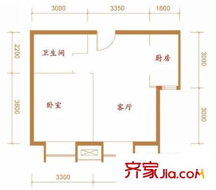 中建玲珑山户型图中建?玲珑山 户型图 1室1厅1卫1厨
