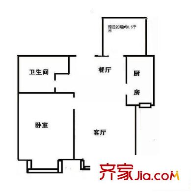 中建玲珑山户型图中建?玲珑山 户型图 2室2厅1卫1厨