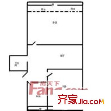 太平路33号院户型图户型图 2室1厅1卫1厨