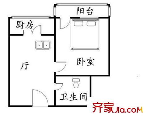 畅春园户型图户型图 1室1厅1卫1厨
