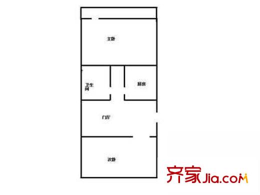 万寿路西街12号院户型图户型图 2室1厅1卫1厨