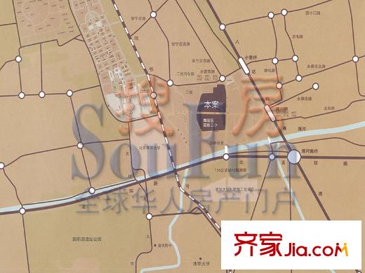 橡树湾交通图区域