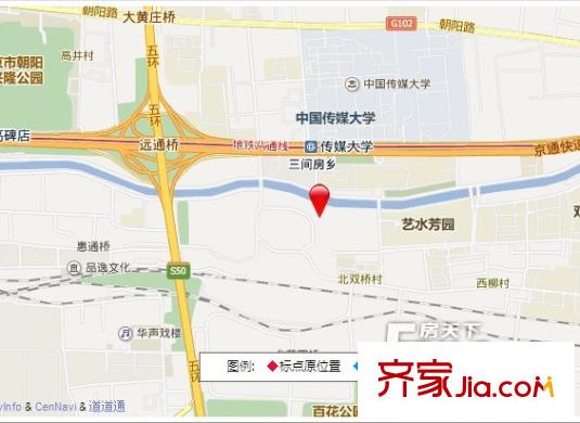 中建玲珑山交通图