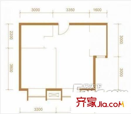 中建玲珑山户型图中建?玲珑山 户型图 1室1厅1卫1厨