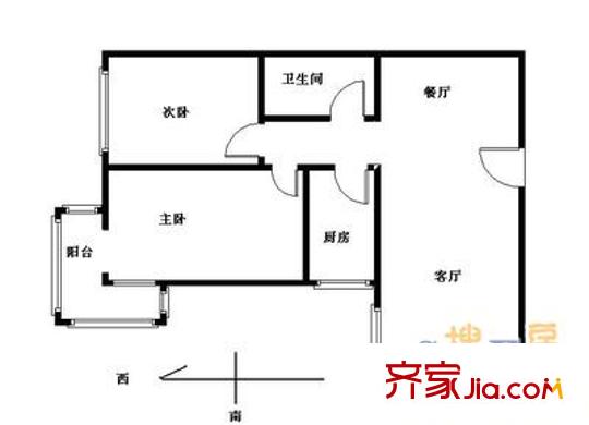 沁园公寓 户型图