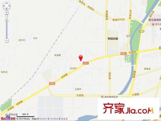 中加锦园交通图电子地图