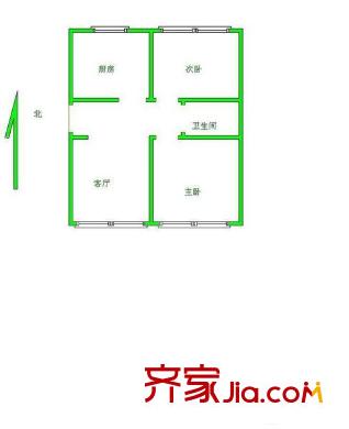 康营家园 2室 户型图